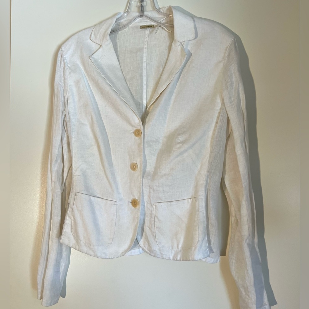 maxstudio.com linen blazer medium